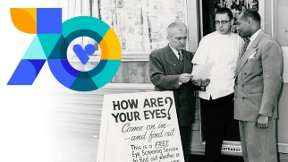 black and white photo of men on the street